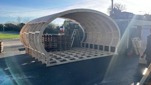 Oval glamping pod - glamping,