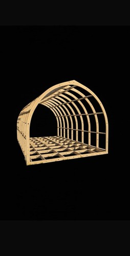 Glamping pod frame - frame, w